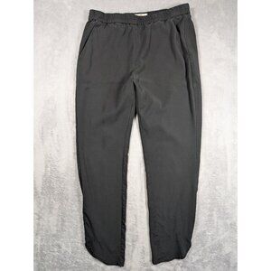 Marine Layer Allison Pant Womens Size Small Black Ankle Dolphin Hem Stretch